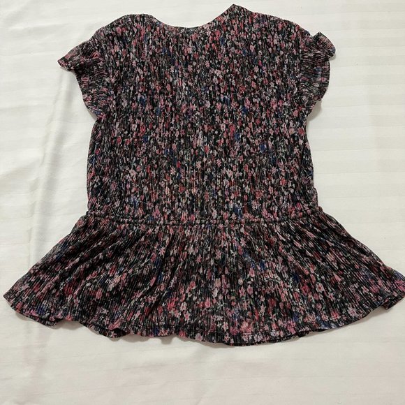 Anthropologie Dionne Metalic Floral Blouse Size Small - Picture 6 of 7